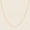 European 2.8MM 304 Stainless Steel Oval Link Chain Necklaces GN2970-1-2