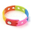 Unisex Silicone Cord Bracelets BJEW-M204-01G-2