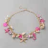 Alloy Pendant Necklaces NJEW-WH0028-07G-03-1