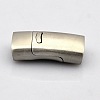 Rectangle 304 Stainless Steel Matte Magnetic Necklace Clasps STAS-N014-32-1