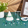 50Pcs 5 Colors Painted Acrylic Beads OACR-NB0001-47-5