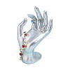 Resin Mannequin Hand Jewelry Display Holder Stands RDIS-WH0009-015A-6