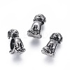 304 Stainless Steel Puppy European Beads STAS-I121-02AS-1