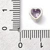 925 Sterling Silver Cubic Zirconia Beads STER-L066-06S-04-3