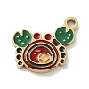 Ion Plating(IP) 304 Stainless Steel Enamel Charms STAS-P339-18G-01-1