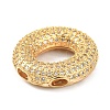 Rack Plating Brass Micro Pave Cubic Zirconia Pendants KK-Q790-01O-G-2