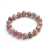 Natural Sunstone Stretch Bracelets BJEW-E373-10mm-04-6