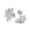 Non-Tarnish 304 Stainless Steel Stud Earrings STAS-Z052-23P-2