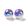 Two Tone Opaque Resin Beads RESI-A020-02A-3