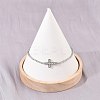 304 Stainless Steel Cup Chains Bracelets for Women BJEW-D364-01A-P-2