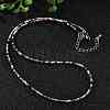 Natural Multicolor Tourmaline Beaded Necklaces NJEW-JN02492-08-2