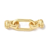 Rectangle Rack Plating Brass Fold Over Clasps KK-A225-01A-G-1