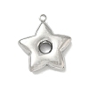 304 Stainless Steel Pendants X-STAS-L301-13P-1