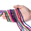 20 Colors Spray Painted Crackle Glass Beads Strands CCG-X0012-01-4mm-4