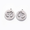 Non-Tarnish 201 Stainless Steel Pendants STAS-F231-055P-2