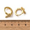 Butterfly Brass Hoop Earrings EJEW-S256-04A-G-5