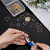 Geometry Charm Drop Earring DIY Making Kit DIY-UN0003-01-4