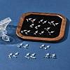 2 Pairs Alloy Stud Earrings for Women EJEW-FS0001-27H-11
