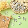 25Pcs 5 Style Tibetan Style Puppy Pendants TIBEP-YW0001-54-5
