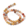 Natural Golden Silk Jade Beads Strands X-G-L555-05-8mm-3