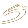 304 Stainless Steel Cross Pendant 3 Layer Necklaces for Women LS-NJEW-F343-02G-5