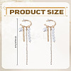 1Pair Alloy Rhinestone Stud Earrings EJEW-LP0012-02G-2