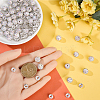 DIY Round Polymer Clay Rhinestone & Rhinestone Rondelle Spacer Beads Jewelry Making Findings Kits DIY-SC0027-50B-3