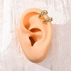 Brass Stripe C-Shaped Cuff Earrings EJEW-D332-05C-G-3