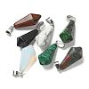 Natural & Synthetic Gemstone Pointed Pendants G-B127-15P-1