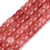 Ombre Effect Dyed Glass Beads Strands X-GLAA-Q106-05B-A08-1