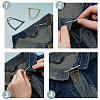 3Pcs 3 Colors Brass Tie Clips AJEW-FH0006-91-5