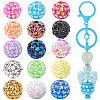 30Pcs 15 Colors Opaque Acrylic Beads OACR-SC0002-14-1