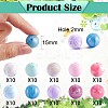 100Pcs 15mm Silicone Beads Multicolor Round Silicone Beads Kit Loose Bulk Silicone Beads for Keychain Making Necklace Bracelet Crafts JX325A-2