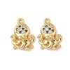 Brass Micro Pave Cubic Zirconia Charms KK-C099-01I-G-1