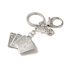 Alloy Playing Card Keychains KEYC-A013-01A-01-2