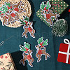 10Pairs Christmas Elk Computerized Embroidery Cloth Iron on/Sew on Patches DIY-CA0007-73-5