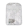 Valentine's Day 304 Stainless Steel & Green Glass Leaf Heart Pendant Cable Chain Necklaces for Women NJEW-FS00014-02-9