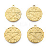 Ion Plating(IP) 201 Stainless Steel Pendants STAS-N098-214LG-2