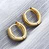 Brass Huggie Hoop Earrings EJEW-F260-06G-3