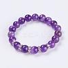 Natural Amethyst Stretch Bracelets BJEW-JB03210-05-1