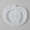 Halloween DIY Pumpkin Lampt with Skull Pendant Silicone Statue Molds DIY-P006-39-3