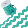 9 Yards Polyester Wavy Fringe Trim Ribbon OCOR-XCP0002-94D-1