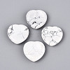 Natural Howlite Worry Stones G-A213-09A-1