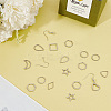 DIY 304 Stainless Steel Geometry Dangle Earrings Making Kit DIY-DR0001-37-5