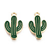 Light Gold Plated Alloy Pendants ENAM-T009-12A-2