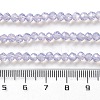 Baking Paint Transparent Glass Beads Strands DGLA-A034-J4MM-D03-4
