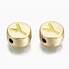 Alloy Enamel Beads X-ENAM-S122-029Y-RS-2