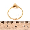 304 Stainless Steel Micro Pave Cubic Zirconia Cuff Open Rings LS-RJEW-D336-01G-10-3