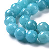Natural Mashan Jade Round Beads Strands G-D263-4mm-XS28-8