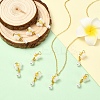 10Pcs Resin & Imitation ABS Pearl Pendants KK-YW0003-56-4